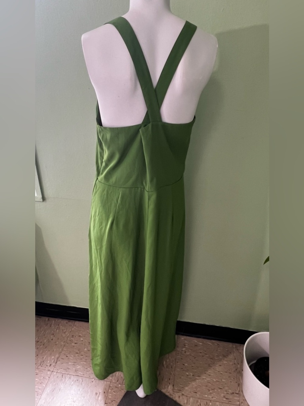 Banana Republic Olive Green Slip Maxi Dress - Picture 2 of 6